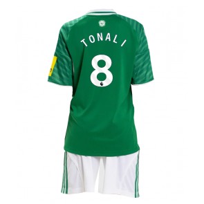 Newcastle United Sandro Tonali #8 Replik Auswärtstrikot Kinder 2025-26 Kurzarm (+ Kurze Hosen)